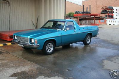 HZ Holden in Caribbean Turquoise Met — Kingswood Coupe Utility