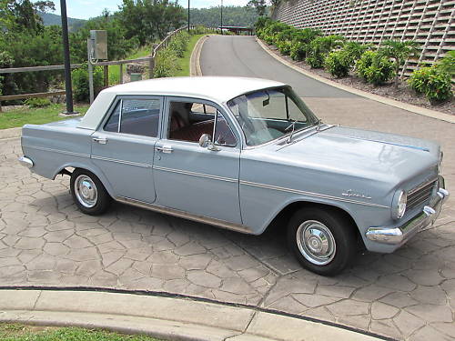EH Holden in Fowlers Ivory over Gundagai Grey — Special Sedan