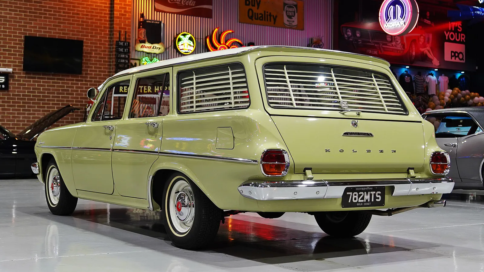 EJ Holden in Atherton Ivory over Cottesloe Cream — Special Station Sedan