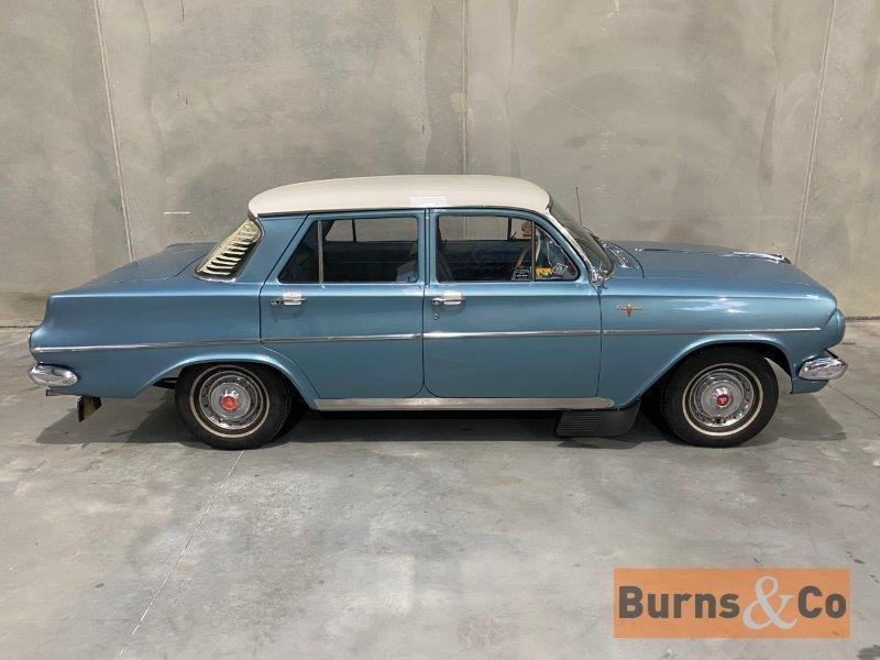 EJ Holden in Atherton Ivory over Hotham Blue Met — Premier Sedan