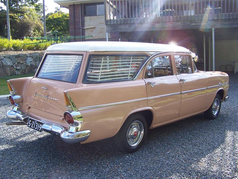 EK Holden in Dusk Plum over Barrier Coral — Special Station Sedan