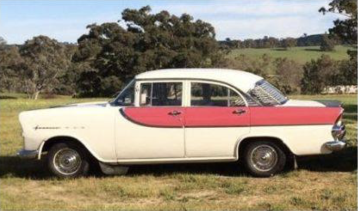 FB Holden in Artic Beige with Royal Glow Insert — Standard Sedan