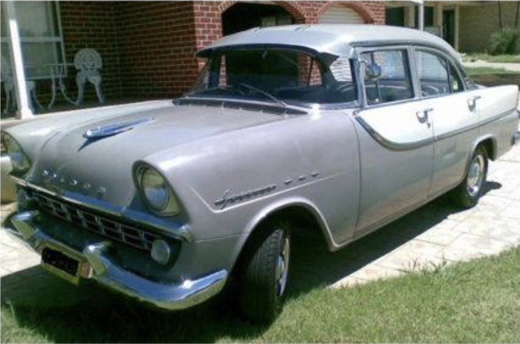 FB Holden in Corana Grey with Artic Beige Insert — Special Sedan