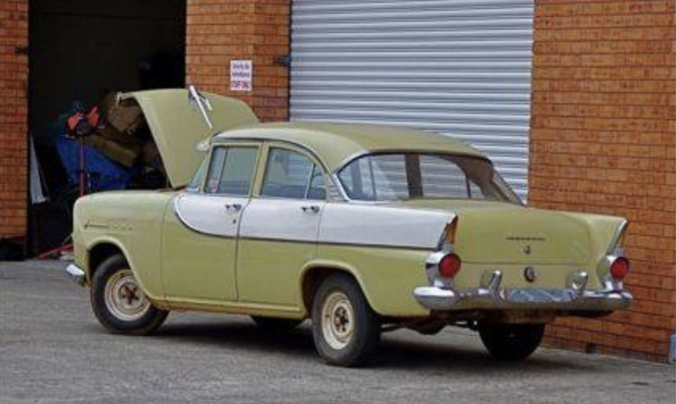 FB Holden in Fernando Yellow with Artic Beige Insert — Special Sedan