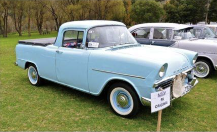 FB Holden in Lucerne Blue — Coupe-Utility