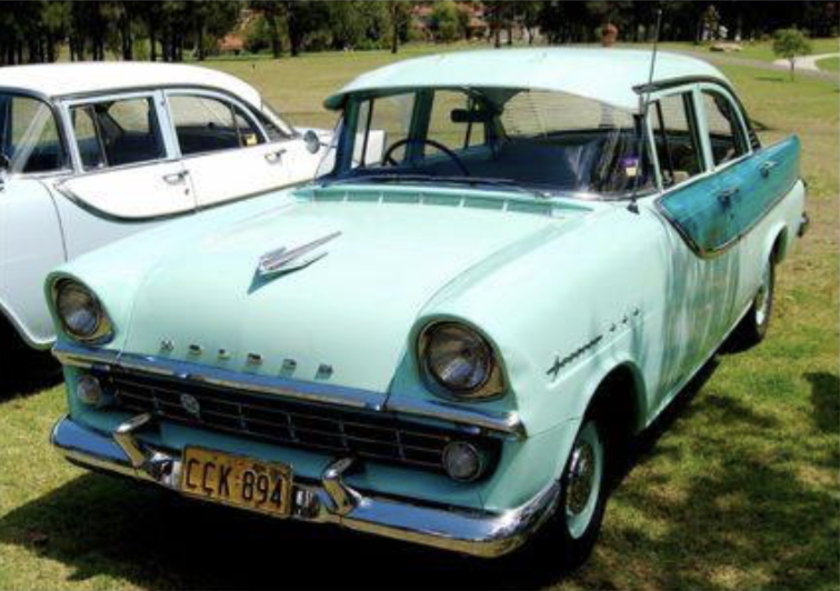 FB Holden in Colleen Green with Sherwood Green Insert — Special Sedan