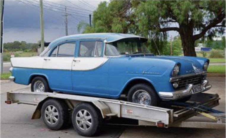 FB Holden in Canyon Blue with Grecian White Insert — Special Sedan