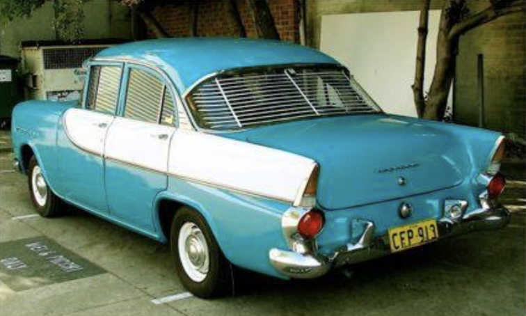 FB Holden in Twilight Turquoise with Grecian White Insert — Special Sedan