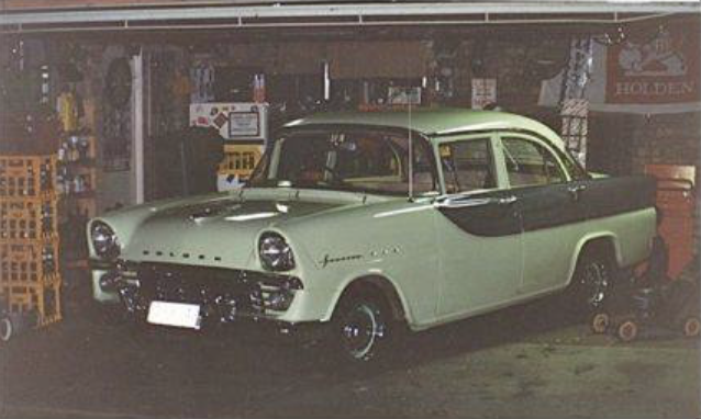 FB Holden in Castille Green with Dartford Grey Insert — Special Sedan