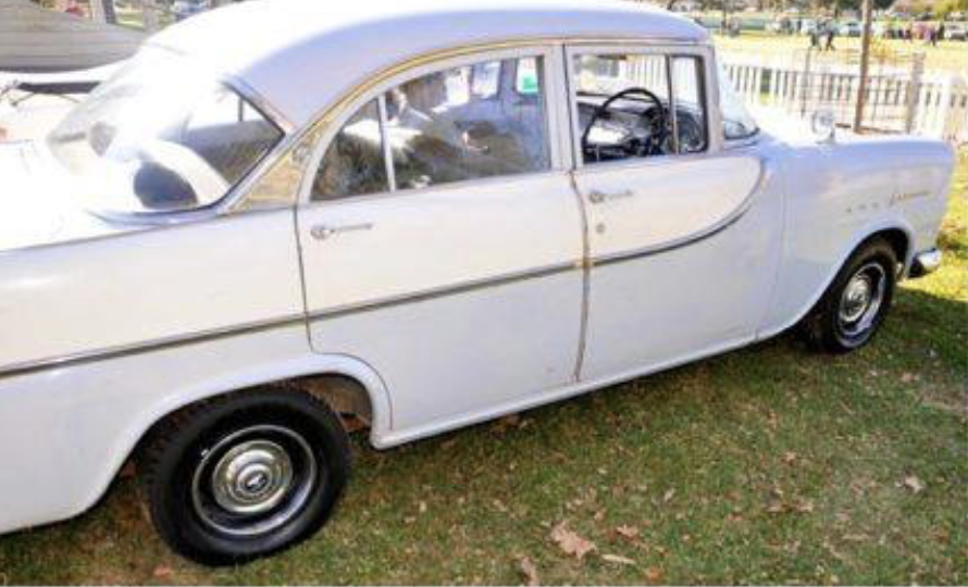 FB Holden in Iris with Grecian White Insert — Special Sedan
