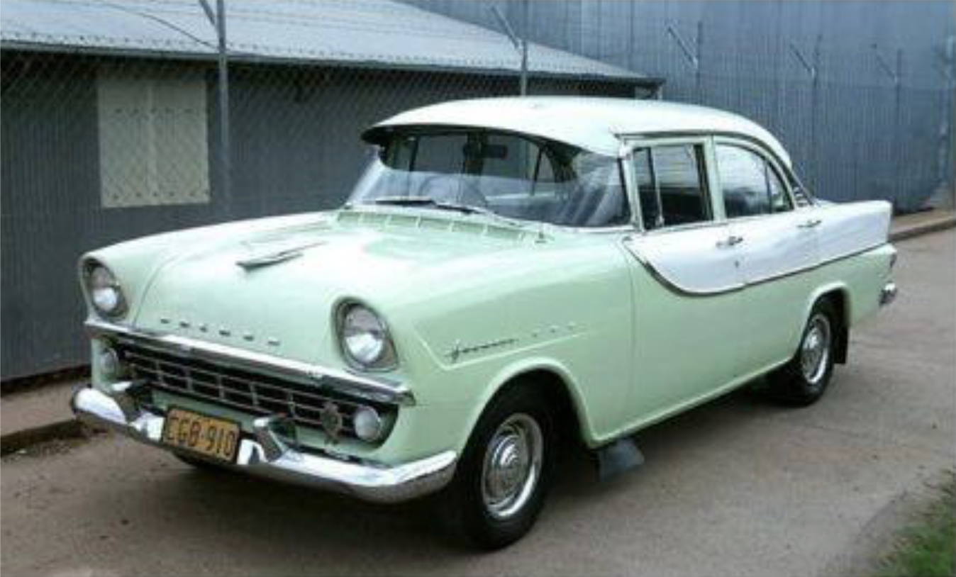 FB Holden in Castille Green with Grecian White Insert — Special Sedan