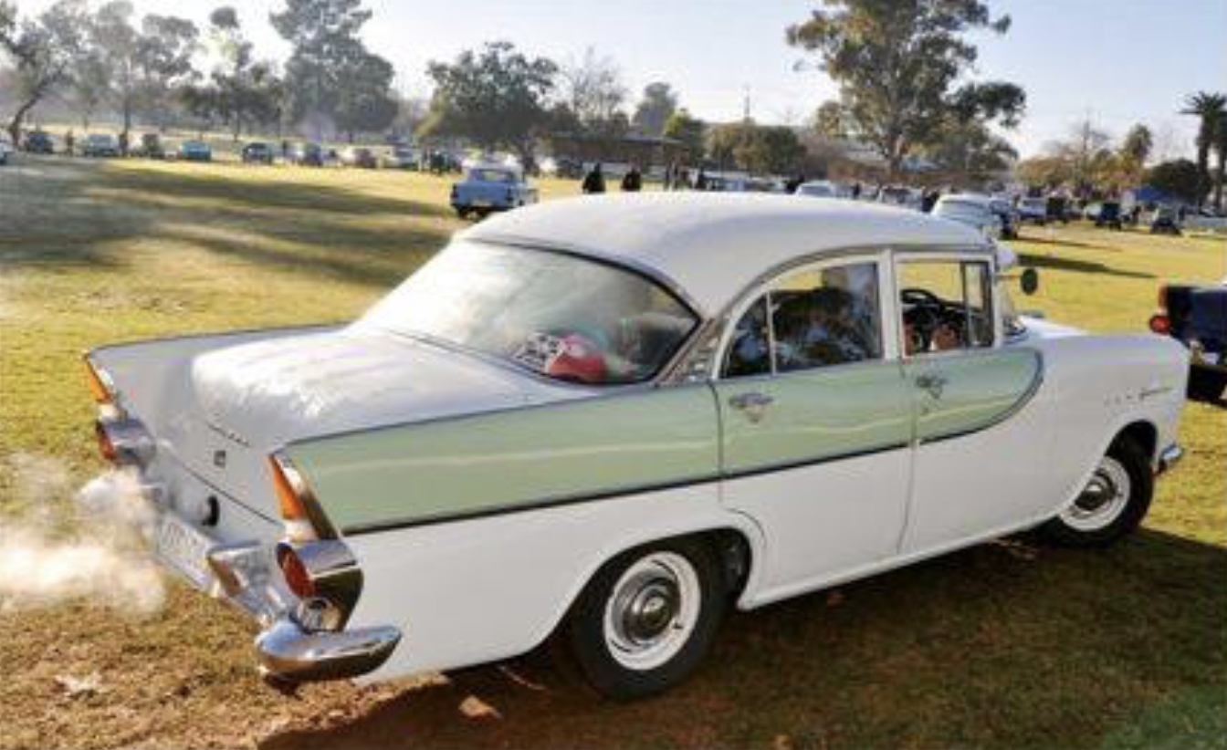 FB Holden in Grecian White with Castille Green Insert — Special Sedan