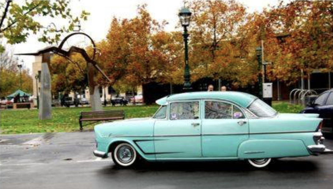 EK Holden in Opal Green over Valetta Green — Special Sedan