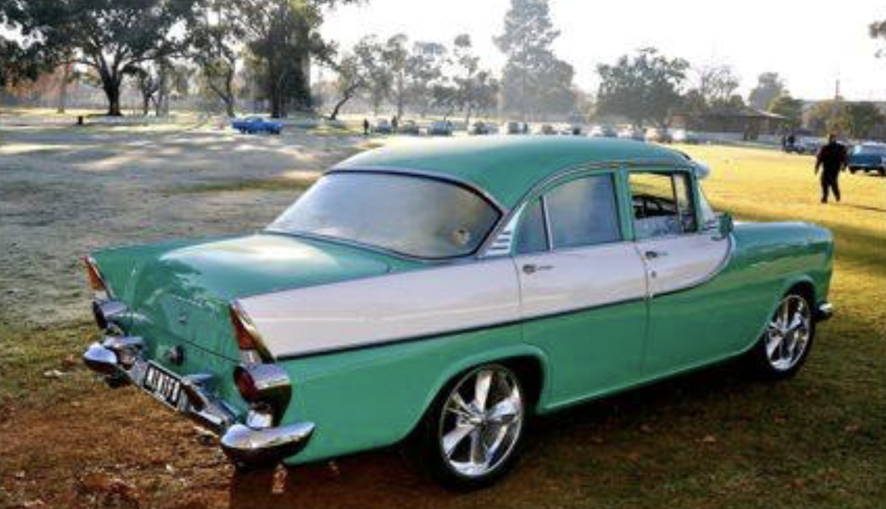 FB Holden in Reef Green with Grecian White Insert — Special Sedan