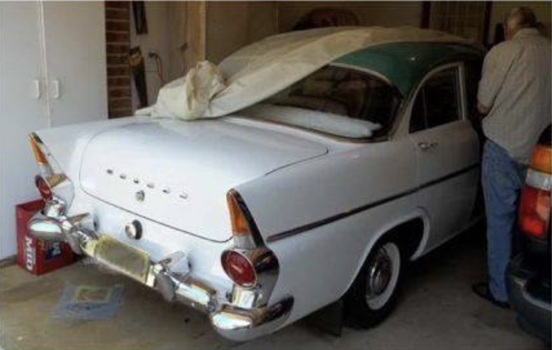 EK Holden in Opal Green over Snowcrest White — Special Sedan