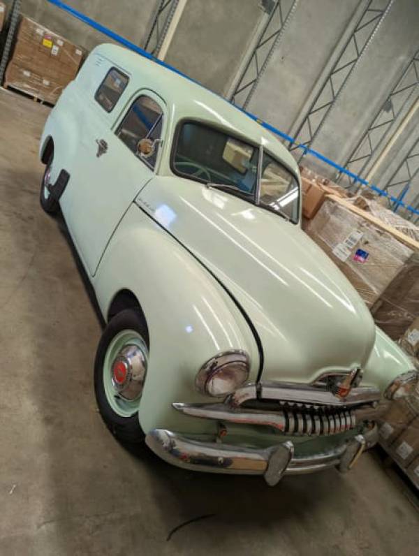 FJ Holden in Surf Green — Panel Van