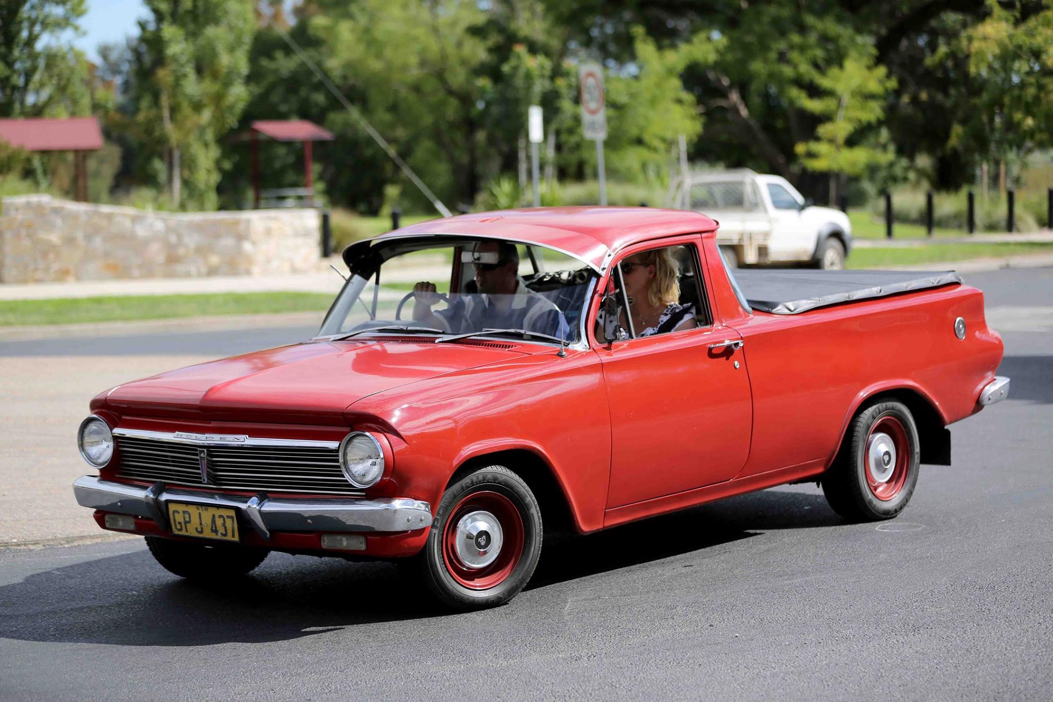 EH Holden in Post Office Red/Mercury Red (PMG) — Coupe-Utility