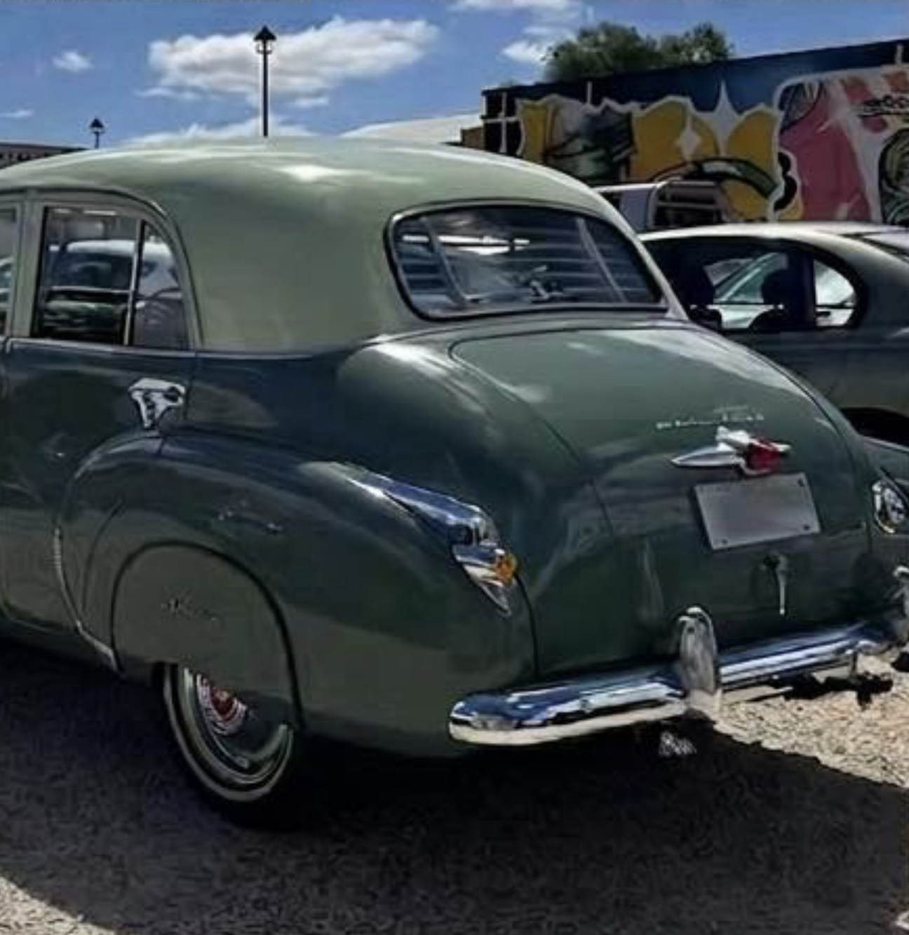 FJ Holden in Glenn Green over Swanpool Green — Special Sedan