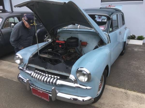 FJ Holden in Grotto Blue over Breton Blue — Special Sedan