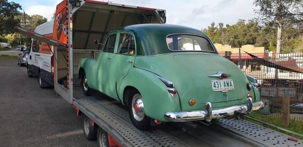 FJ Holden in Poplar Green over Harcourt Green — Special Sedan