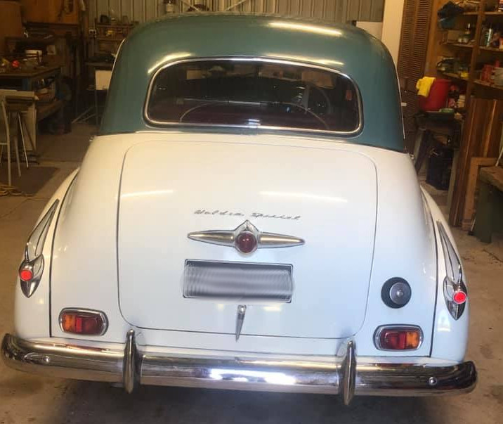 FJ Holden in Norland Grey over Polar White — Special Sedan