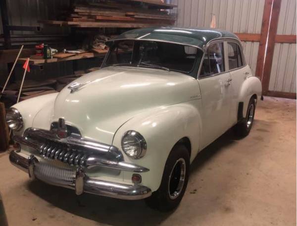 FJ Holden in Norland Grey over Polar White — Special Sedan