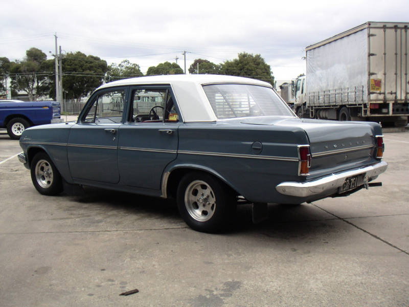 EH Holden in Fowlers Ivory over Morwell Grey — Special Sedan