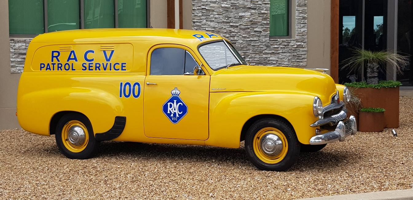 FJ Holden in Pale Gold — Panel Van