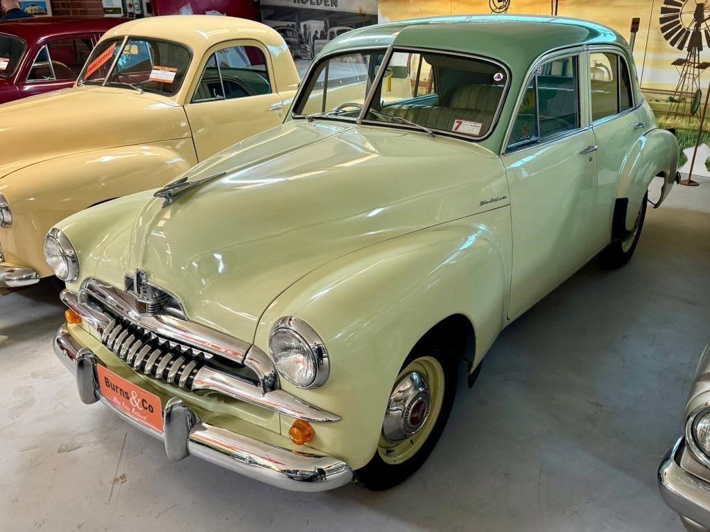 FJ Holden in Milano Ivory over Harcourt Green — Special Sedan