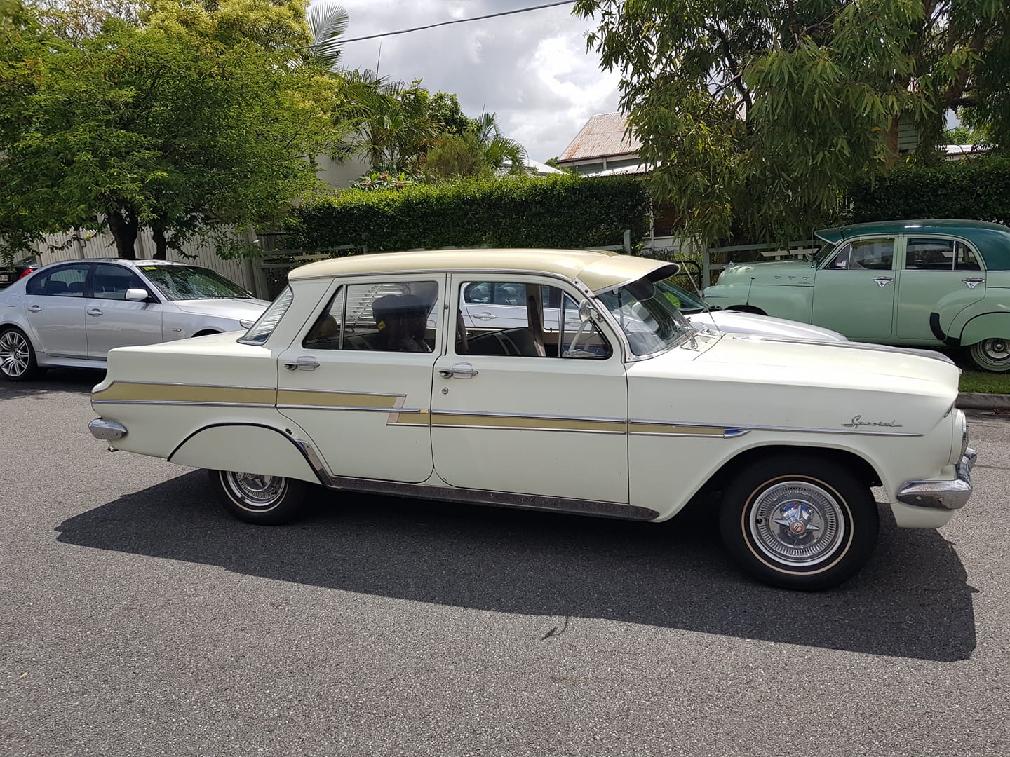 EJ Holden in Walhalla Gold over Atherton Ivory — Special Sedan
