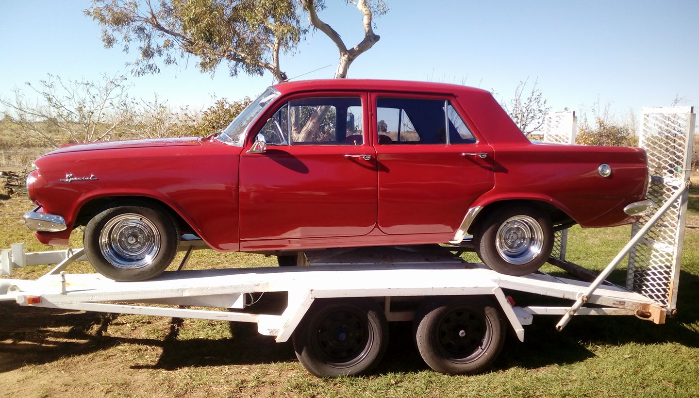 EH Holden in Winton Red — Special Sedan