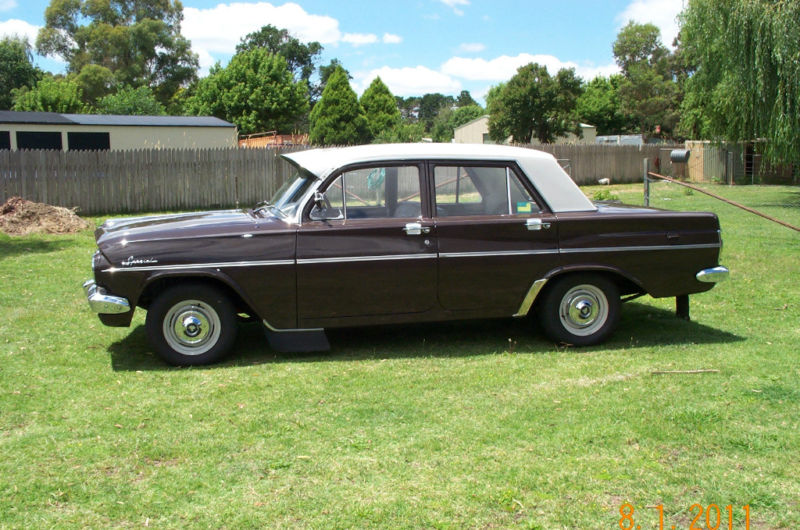EH Holden in Windorah Beige over Royal Umber — Special Sedan