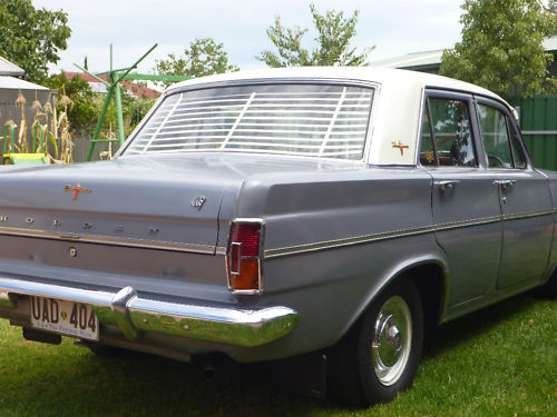 EH Holden in Fowlers Ivory over Buller Grey Met — Premier Sedan
