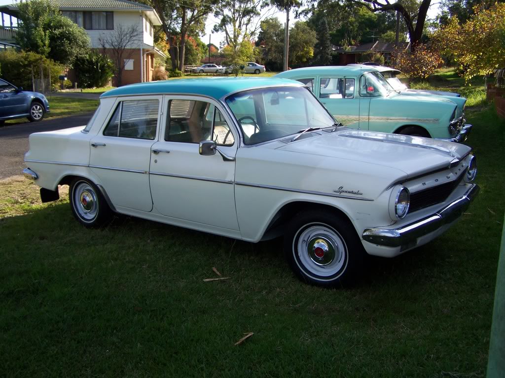 EJ Holden in Tamar Turquoise over Atherton Ivory — Special Sedan
