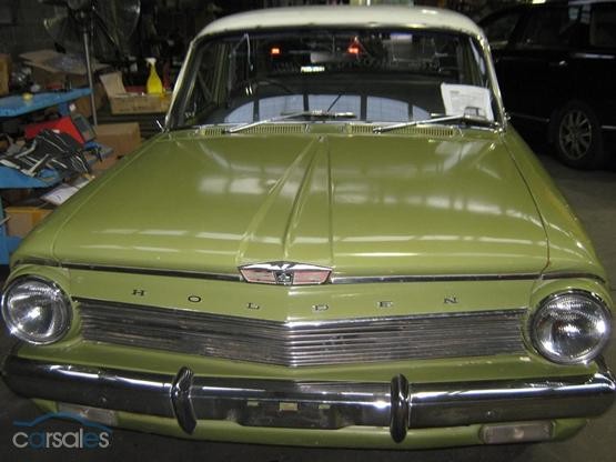 EJ Holden in Atherton Ivory over Sepik Green — Special Sedan - Manual Transmission