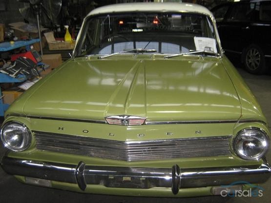 EJ Holden in Atherton Ivory over Sepik Green — Special Sedan - Manual Transmission