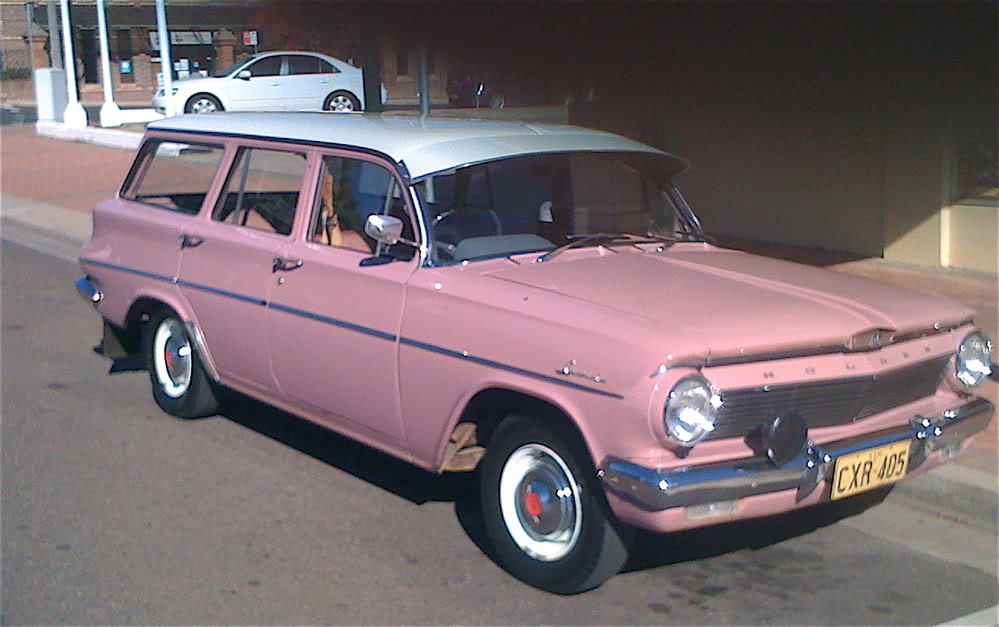 EJ Holden in Atherton Ivory over Penola Rose — Special Station Sedan - Manual Transmission