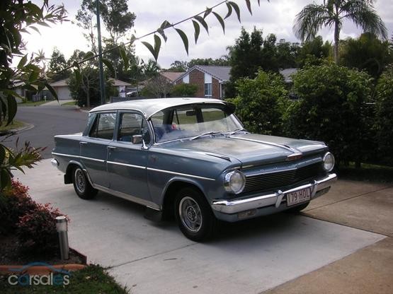 EJ Holden in Atherton Ivory over Hotham Blue Met — Premier Sedan
