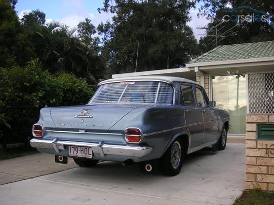 EJ Holden in Atherton Ivory over Hotham Blue Met — Premier Sedan