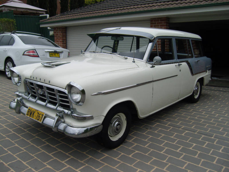 FC Holden in Magnolia Ivory with Granite Grey Insert — Special Station Sedan