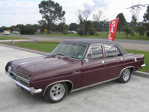 HD Holden in Egmont Maroon Met — Premier Sedan