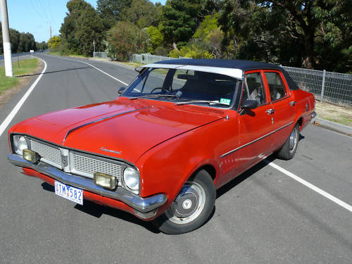 HG Holden in Rally Red — Kingswood Sedan