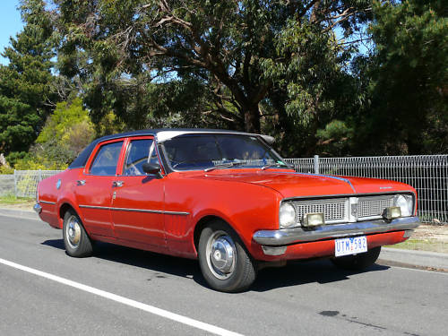 HG Holden in Rally Red — Kingswood Sedan