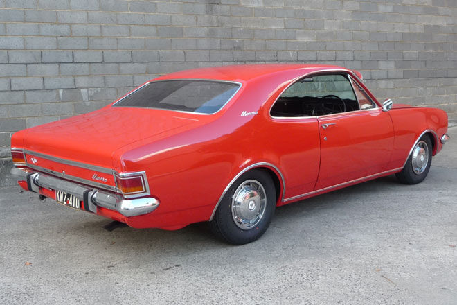 HG Holden in Rally Red — Monaro Coupe