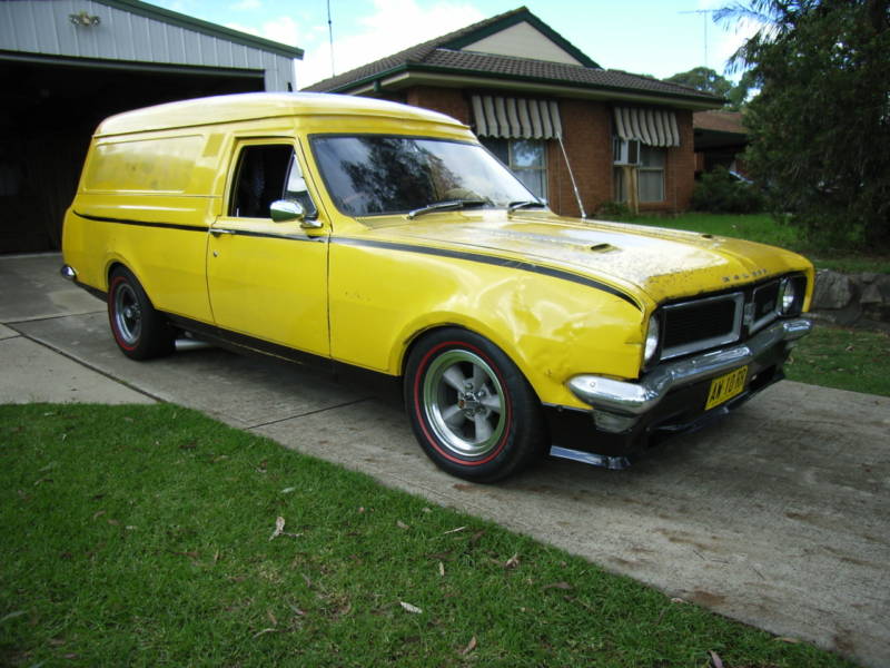 HG Holden in Yellow Dolly — Panel Van