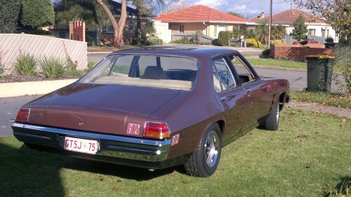 HJ Holden in Cyclamen Met — Monaro GTS Sedan