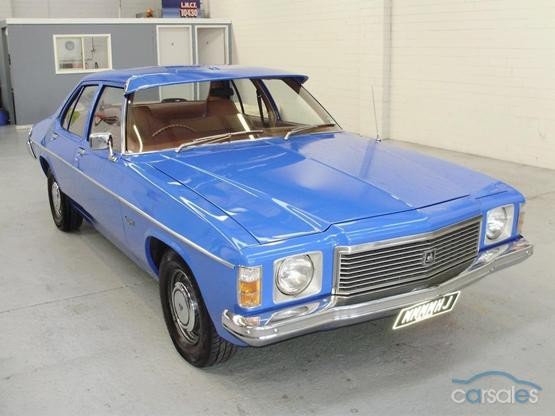 HJ Holden in Casino Blue — Kingswood Sedan
