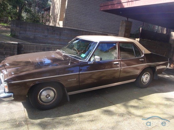 HJ Holden in Cotillion White over Sepia Met — Premier Sedan
