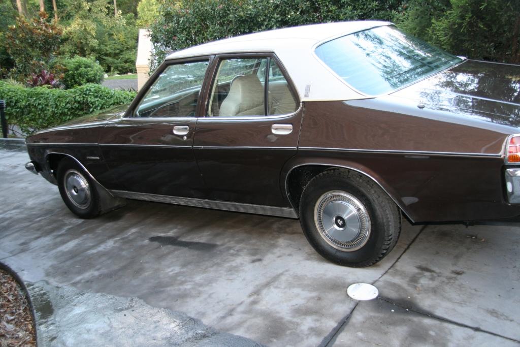 HJ Holden in Cotillion White over Sepia Met — Premier Sedan
