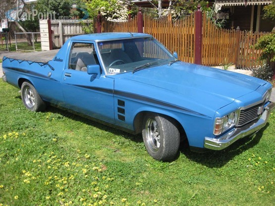 HJ Holden in Casino Blue — Sandman Coupe Utility